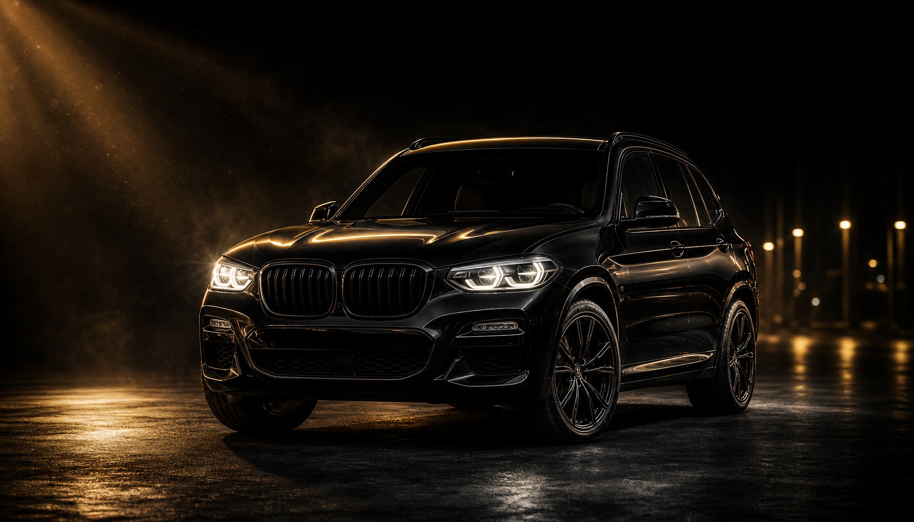 Dein Autohändler.de – Premium SUV mit goldenen Lichtkanten